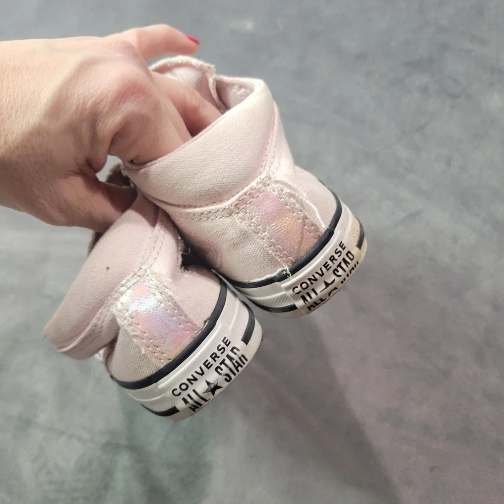 Converse Chuck Taylor All Star Madison Pink Iridescent Sneaker Womens 12 666302F